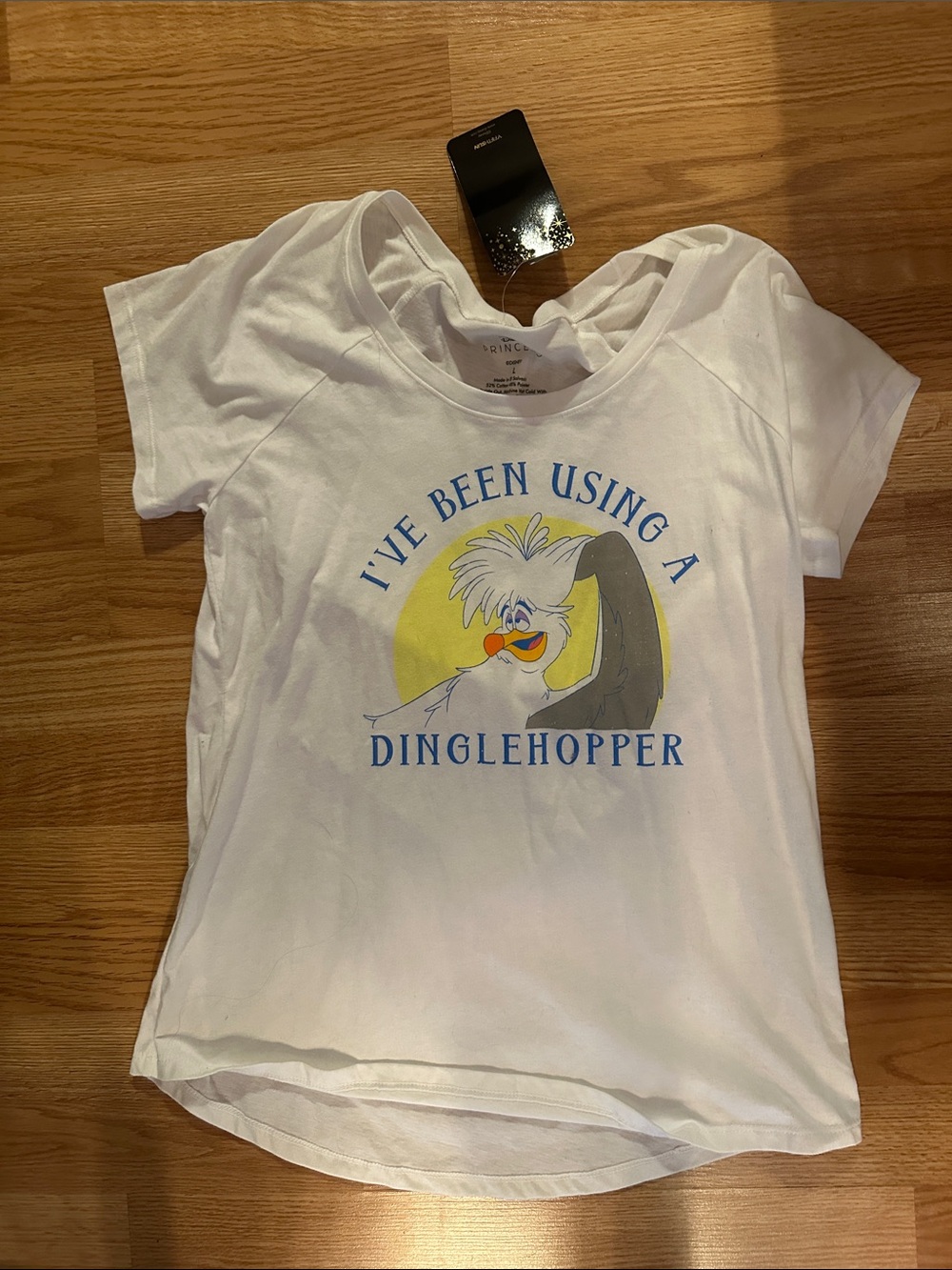 White Disney Princess Short Sleeve Little Mermaid tee